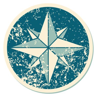 Bir yıldızın sembolik dövmeli görüntüsü