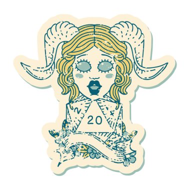 Retro Dövme Biçimi Doğal yirmilik zar atma ile düzenleme