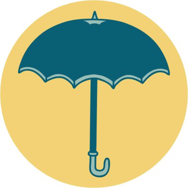 Bir şemsiyenin ikonik dövme şekli