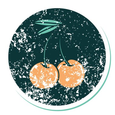 Kirazların sembolik depresif dövme görüntüsü