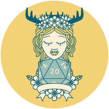 Retro Dövme Biçimli Ork Karakteri