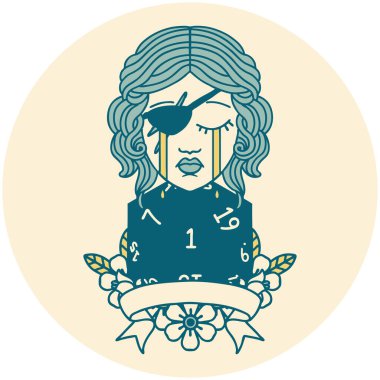 Retro Dövme Tarzı Ağlayan İnsan Rogue Doğal bir ruloyla