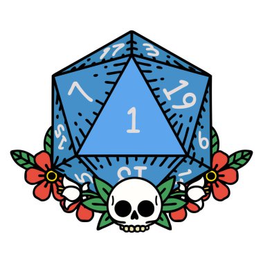 Retro Dövme Biçimi Doğal Zar Çiçek elementli