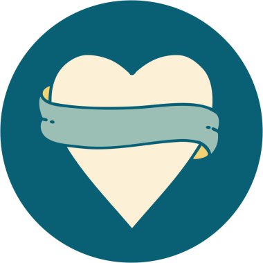 Bir kalp ve bayrağın ikonik dövme görüntüsü