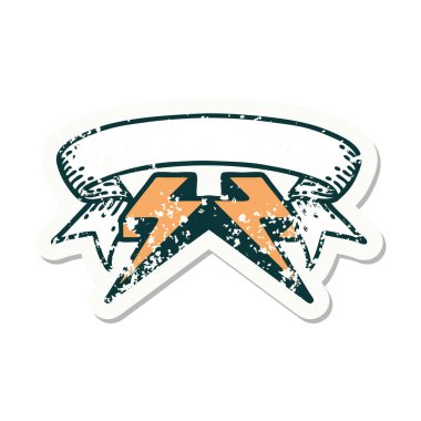 Yıldırım sancağıyla eski bir etiket