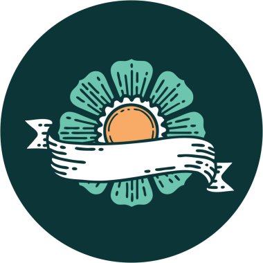 Bir çiçek ve afişin ikonik dövme şekli