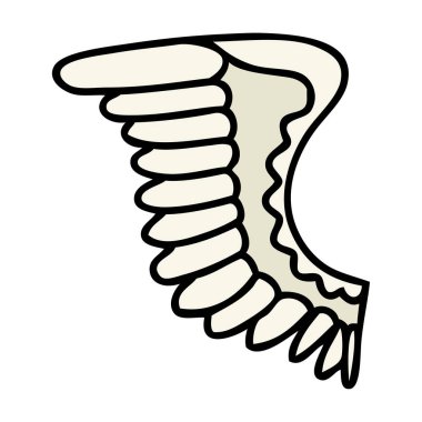 geleneksel kanat şeklinde dövme