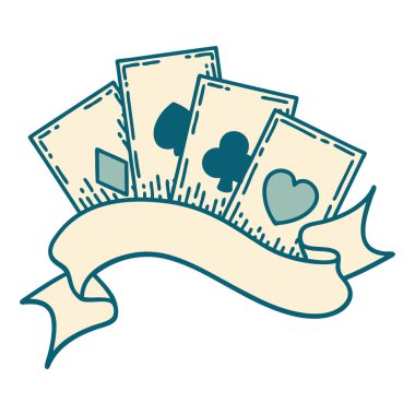 Kart ve pankartın ikonik dövme biçimi