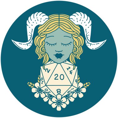 Retro Dövme Biçimi Doğal yirmilik zar atma ile düzenleme