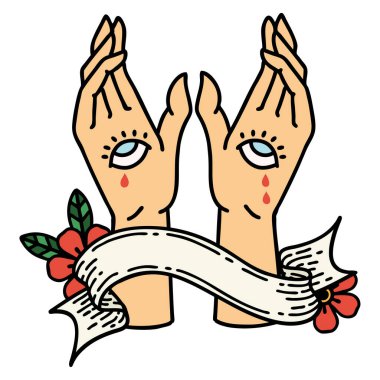 Geleneksel dövmeli mistik eller