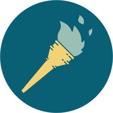 Yanan bir meşalenin ikonik dövme görüntüsü