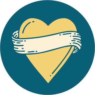 Bir kalp ve bayrağın ikonik dövme görüntüsü