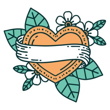 Bir kalp ve bayrağın ikonik dövme görüntüsü