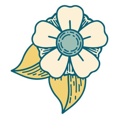 Bir çiçeğin ikonik dövme şekli