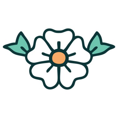 Bir çiçeğin ikonik dövme şekli