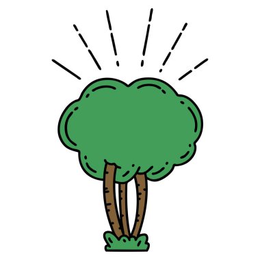 Geleneksel dövme ağacı çizimi