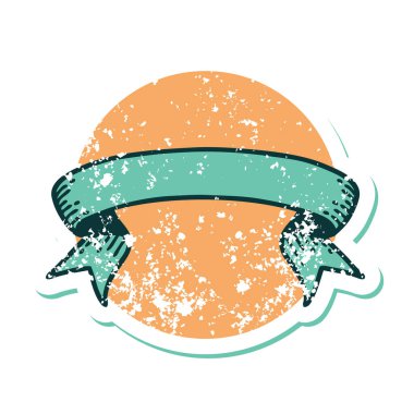 Bir pankartın sembolik dövmeli resmi