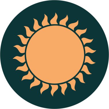 Güneşin ikonik dövme şekli