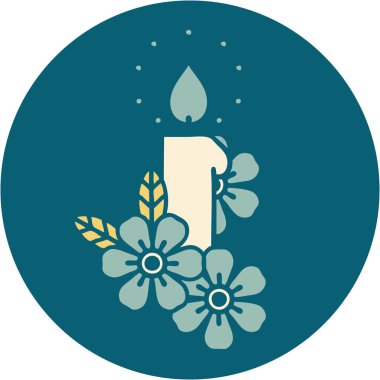 Mum ve çiçeğin ikonik dövme görüntüsü