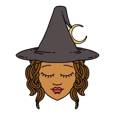 Retro Dövme Biçimi insan büyücüsü karakteri