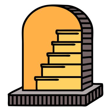 Geleneksel bir mezar taşı dövmesi