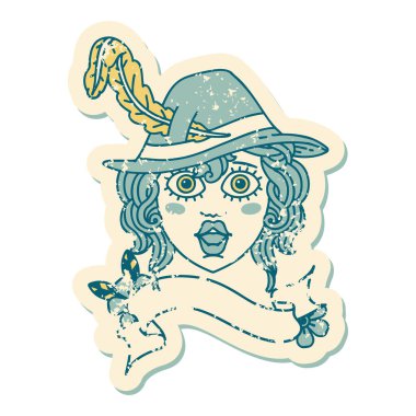 Retro Dövme Tarzı İnsan Ozan karakter yüzü