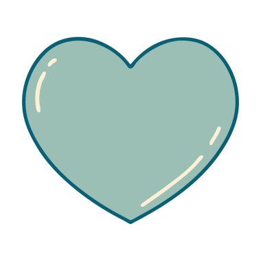 Bir kalbin ikonik dövme görüntüsü