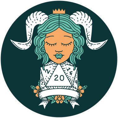 Doğal 20 D20 rulo ile bağlanma simgesi