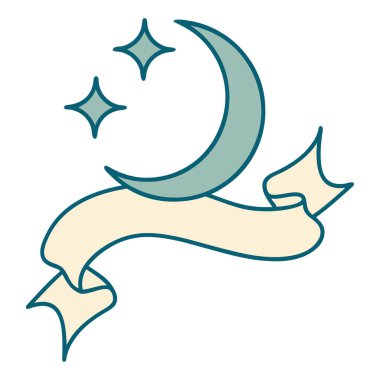 Ayın ve yıldızların bayrağıyla geleneksel dövme