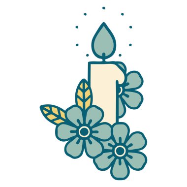 Mum ve çiçeğin ikonik dövme görüntüsü