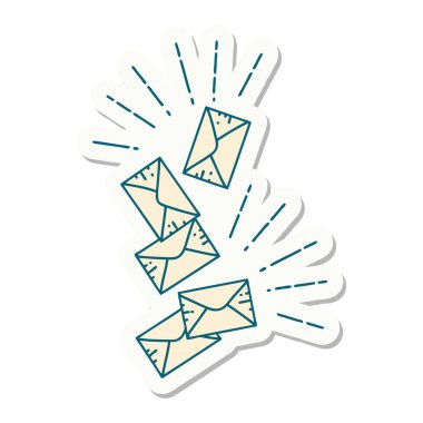 Dövme stili düşen harflerin çıkartması