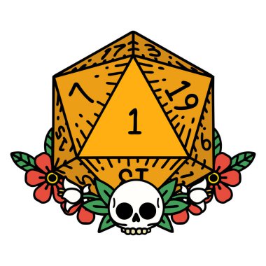 Retro Dövme Biçimi Doğal Zar Çiçek elementli