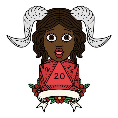 Retro Dövme Biçimi Doğal yirmilik zar atma ile düzenleme