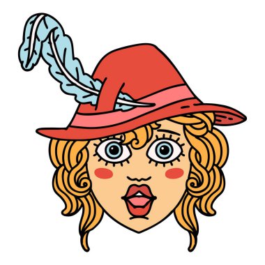 Retro Dövme Tarzı İnsan Ozan Karakteri