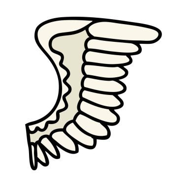 geleneksel kanat şeklinde dövme