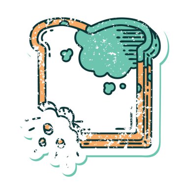 Kalıplı bir ekmeğin sembolik dövmeli görüntüsü