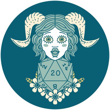 Doğal yirmilik zar atma ikonu