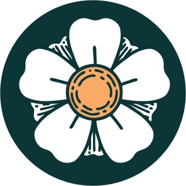 Bir çiçeğin ikonik dövme şekli