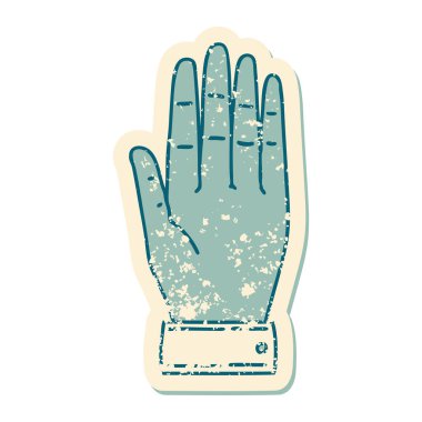 Bir elin sembolik depresif dövme görüntüsü