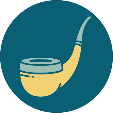 Sigara içen piponun ikonik dövme görüntüsü