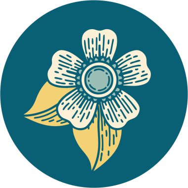 Bir çiçeğin ikonik dövme şekli