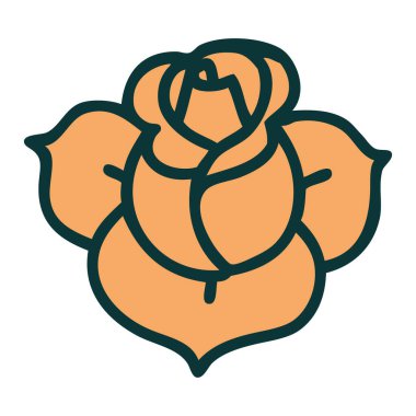 Bir çiçeğin ikonik dövme şekli