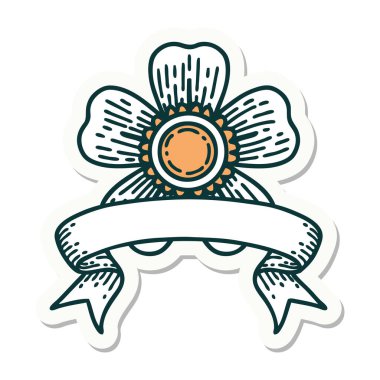 Çiçek sancağıyla dövme stili