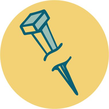 Demir çivinin ikonik dövme şekli