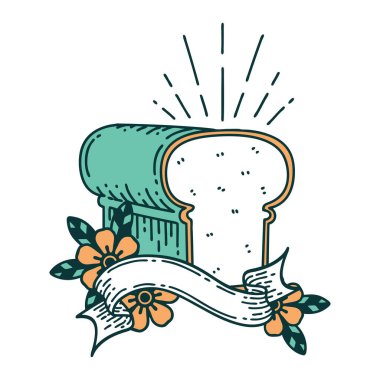 Dövme stili ekmek somunlu parşömen.