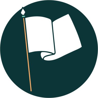 Bir bayrağın ikonik dövme biçimi