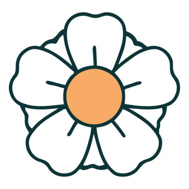 Bir çiçeğin ikonik dövme şekli