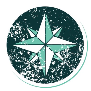 Bir yıldızın sembolik dövmeli görüntüsü