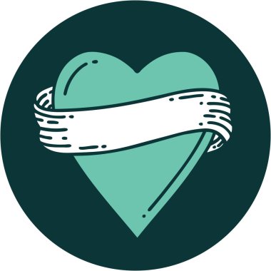 Bir kalp ve bayrağın ikonik dövme görüntüsü