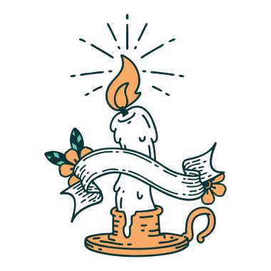 Dövme stili ürkütücü erime mumlu parşömen.